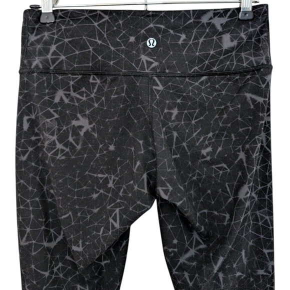 Lululemon Wunder Under Crop II *Full-On Luon Star Crushed Coal Black Women's 6 - Picture 6 of 13